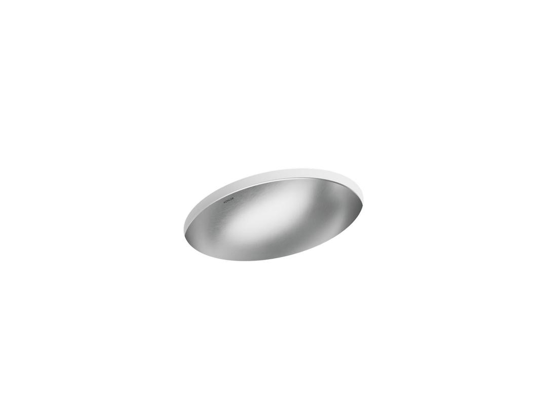 Kohler Rhythm 23-1/4'' oval undermount bathroom sink, no overflow - Not Applicable by Kohler