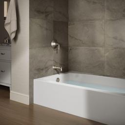 Kohler Entity 60'' x 36'' alcove bath with left drain - White - image 2