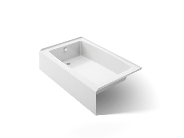 Kohler Entity 60'' x 36'' alcove bath with left drain - White