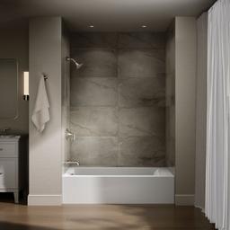 Kohler Entity 60'' x 36'' alcove bath with left drain - White - image 4