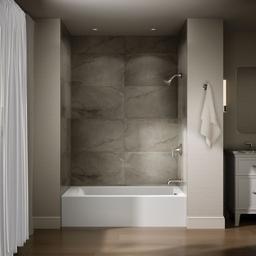 Kohler Entity 60'' x 36'' alcove bath with right drain - White - image 4