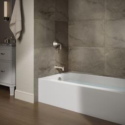 Kohler Entity 60'' x 32'' alcove bath with left drain - White - image 2