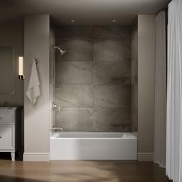 Kohler Entity 60'' x 32'' alcove bath with left drain - White - image 4