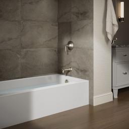 Kohler Entity 60'' x 32'' alcove bath with right drain - White - image 2