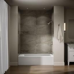 Kohler Entity 60'' x 32'' alcove bath with right drain - White - image 4