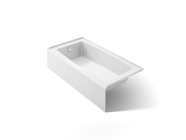 Kohler Entity 60'' x 30'' alcove bath, left drain - White