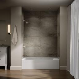 Kohler Entity 60'' x 30'' alcove bath, left drain - White - image 4