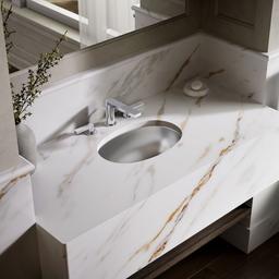 Bolero 16-3/4'' oval drop-in/undermount bathroom sink, no overflow - Not Applicable - image 2