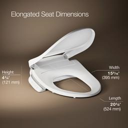 PureWash E545 Elongated bidet toilet seat - image 2