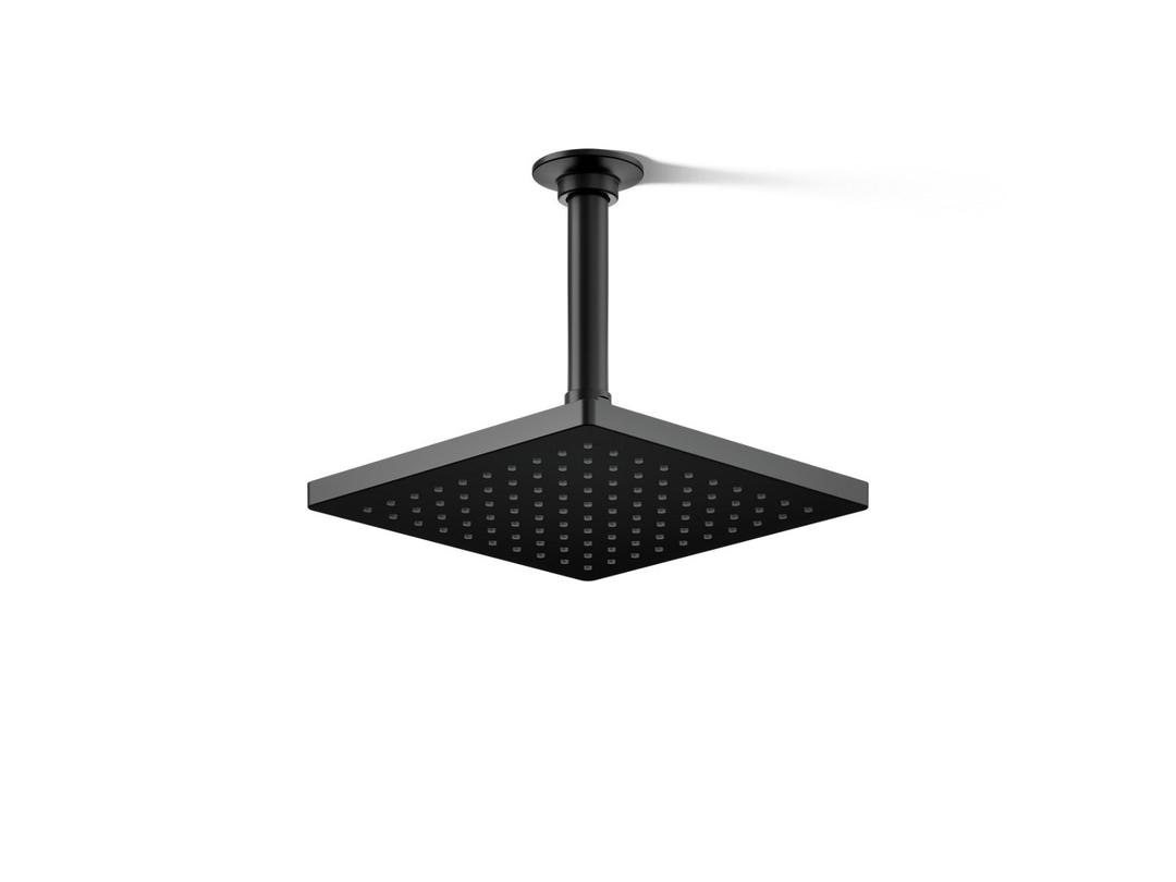 Kohler Honesty 8'' single-function rainhead, 2.5 gpm - Matte Black by Kohler