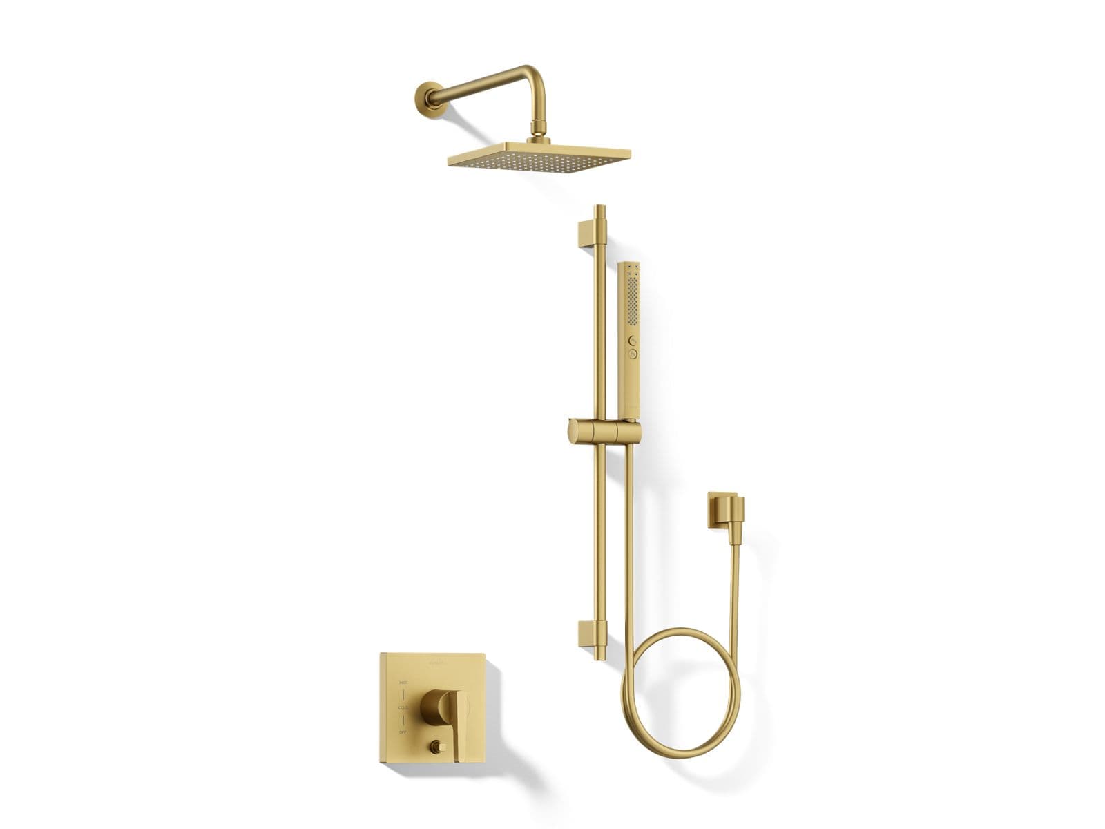 Kohler | Honesty | Shower System Kit - Vibrant Brushed Moderne Brass by Kohler