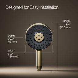 Kohler | Statement | Multi Function Shower Head - Vibrant French Gold - image 3