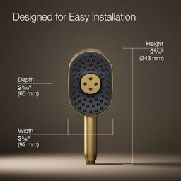 Statement Oblong three-function handshower, 1.75 gpm - image 3