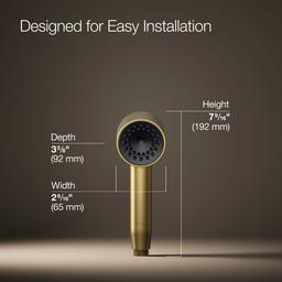 Kohler | Statement | Hand Shower - Vibrant Brushed Moderne Brass - image 3