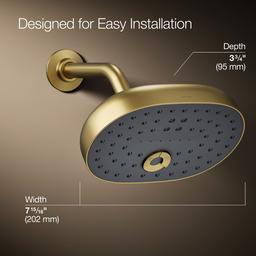 Kohler | Statement | Rainshower Shower Head - Vibrant Brushed Moderne Brass - image 3