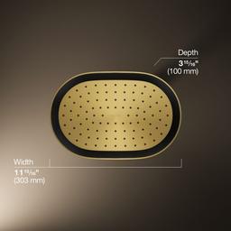 Kohler | Statement | Rainshower Shower Head - Vibrant Brushed Moderne Brass - image 3