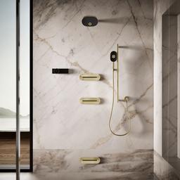 Kohler Statement Oblong Vichy single-function body spray, 1.75 gpm - Vibrant French Gold - image 4