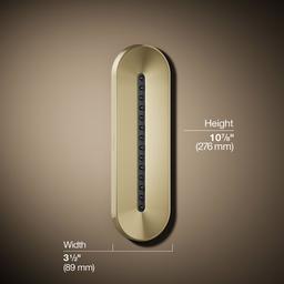 Kohler Statement Oblong Vichy single-function body spray, 1.75 gpm - Vibrant French Gold - image 3