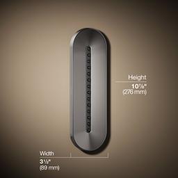 Kohler Statement Oblong Vichy single-function body spray, 1.75 gpm - Vibrant Titanium - image 3