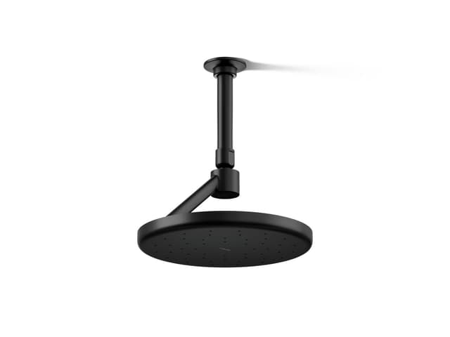 Kohler Statement Open Rain iconic round 9'' single-function rainhead, 1.75 gpm - Matte Black