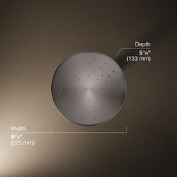 Kohler Statement Open Rain iconic single-function rainhead, 2.5 gpm - Vibrant Titanium - image 3