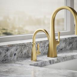 Kohler | Traditional | Cold Water Faucet - Vibrant Brushed Moderne Brass - image 2