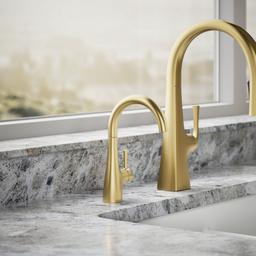 Kohler | Transitional | Cold Water Faucet - Vibrant Brushed Moderne Brass - image 2