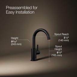 Kohler | Contemporary | Cold Water Faucet - Matte Black - image 3