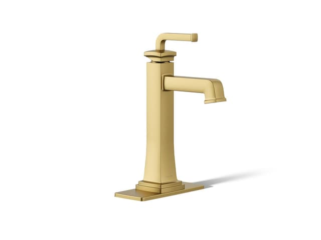 Kohler | Riff | Bathroom Sink Faucet - Vibrant Brushed Moderne Brass