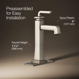 Kohler | Riff | Bathroom Sink Faucet - Vibrant Brushed Nickel - image 3