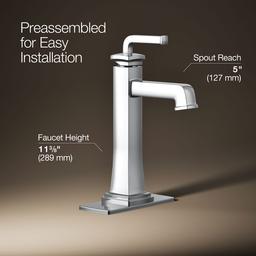 Kohler | Riff | Bathroom Sink Faucet - Polished Chrome - image 3