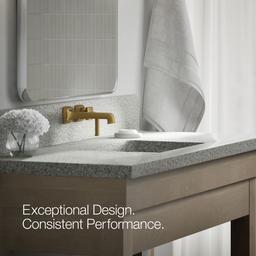 Kohler | Riff | Bathroom Sink Faucet - Vibrant Brushed Moderne Brass - image 4