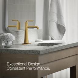 Kohler | Tone | Bathroom Sink Faucet - Vibrant Brushed Moderne Brass - image 4