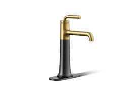Kohler | Tone | Bathroom Sink Faucet - Matte Black With Brushed Moderne Brass - image 1