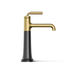 Kohler | Tone | Bathroom Sink Faucet - Matte Black With Brushed Moderne Brass - image 4