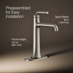 Kohler | Tone | Bathroom Sink Faucet - Vibrant Brushed Nickel - image 3