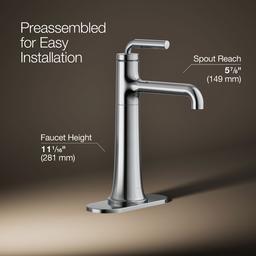 Kohler | Tone | Bathroom Sink Faucet - Polished Chrome - image 3