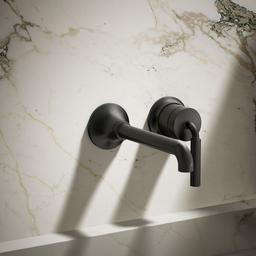 Kohler | Tone | Wall Mounted Bathroom Sink Faucet - Matte Black - image 2