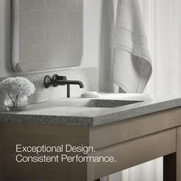 Kohler | Tone | Wall Mounted Bathroom Sink Faucet - Matte Black - image 4