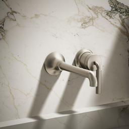 Kohler | Tone | Wall Mounted Bathroom Sink Faucet - Vibrant Brushed Nickel - image 2