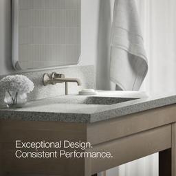 Kohler | Tone | Wall Mounted Bathroom Sink Faucet - Vibrant Brushed Nickel - image 4