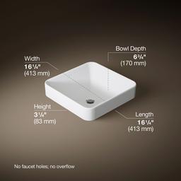 Kohler | Vox | Vessel Bathroom Sink - White - image 3