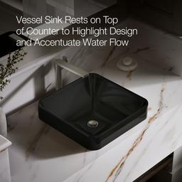 Vox 16-1/4'' square vessel bathroom sink - image 5