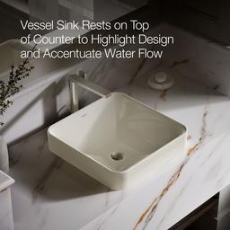 Vox 16-1/4'' square vessel bathroom sink - image 5