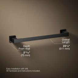 Kohler | Honesty | Towel Bar - Matte Black - image 3