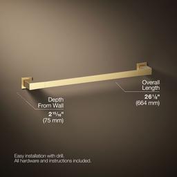 Kohler | Honesty | Towel Bar - Vibrant Brushed Moderne Brass - image 3