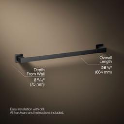 Kohler | Honesty | Towel Bar - Matte Black - image 3