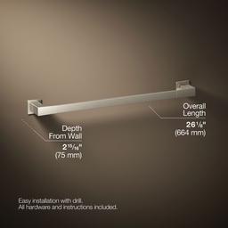 Kohler | Honesty | Towel Bar - Vibrant Brushed Nickel - image 3
