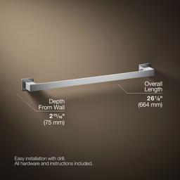 Kohler | Honesty | Towel Bar - Polished Chrome - image 3