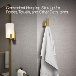 Kohler | Honesty | Robe Hook - Vibrant Brushed Moderne Brass - image 4